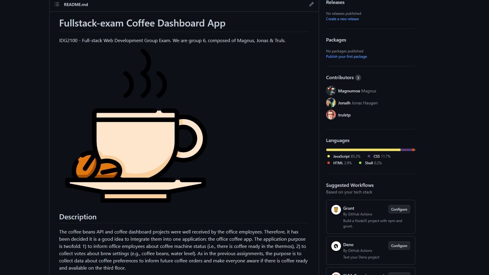 Fullstack Exam - Coffee Dashboard App